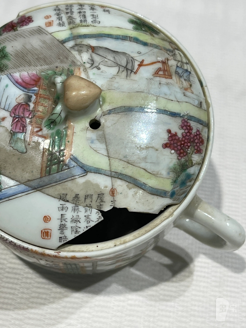 清代 粉彩茶壶一组十二件 - 图5